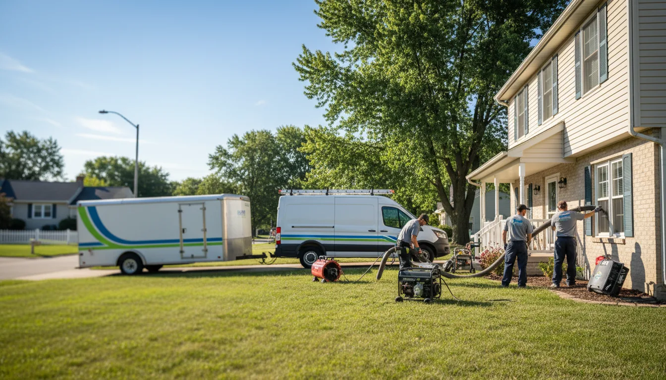 Flooded Basement Restoration And Cleanup With Repair in Lone Tree, IA near me